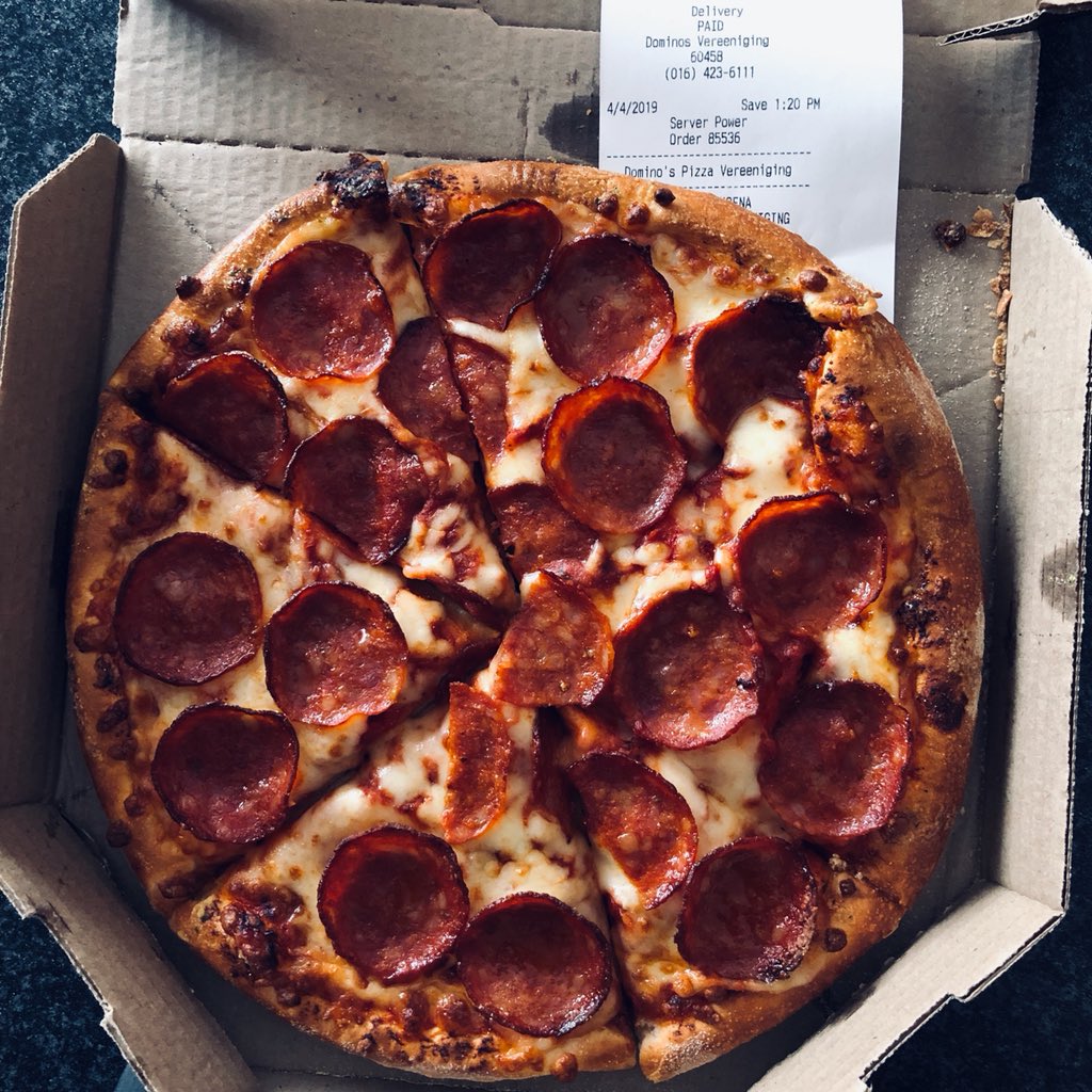 BroughamSmith's tweet photo. Just like our favorite crime-fighting, video game-playing, pizza-loving ninja turtles, Iβve got love for yummy pepperoni pizza! @DominosPizza_SA ππ’ #ReviewUsForFree https://t.co/dX6CNq5vTA