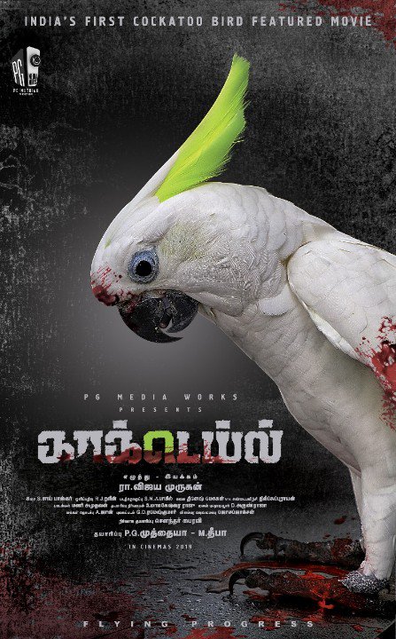 PeppyCinema's tweet photo. Here you go...
#BirdLookPoster
#PGMediaWorksNext
India's First Cockatoo Bird Featured Movie...
#Cocktail
#PGMediaWorks
@MuthaiahG 
@Pgmediaworks @arunraja3020 @RaVijayamurugan
@Editor_SN_Fazil
@SOUNDARBAIRAVI @johnmediamanagr https://t.co/6QvijjKN2k