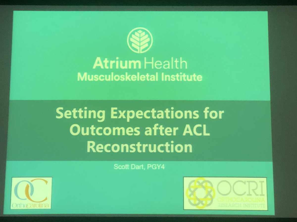 CMC_OrthoRes's tweet photo. Great talk this morning at Grand Rounds by budding sports doc Scott Dart, MD. Focus on outcomes and patient expectations. #ACLR #MOON @OrthoCarolina @AtriumHealth #MSKI https://t.co/S7gUtSH955