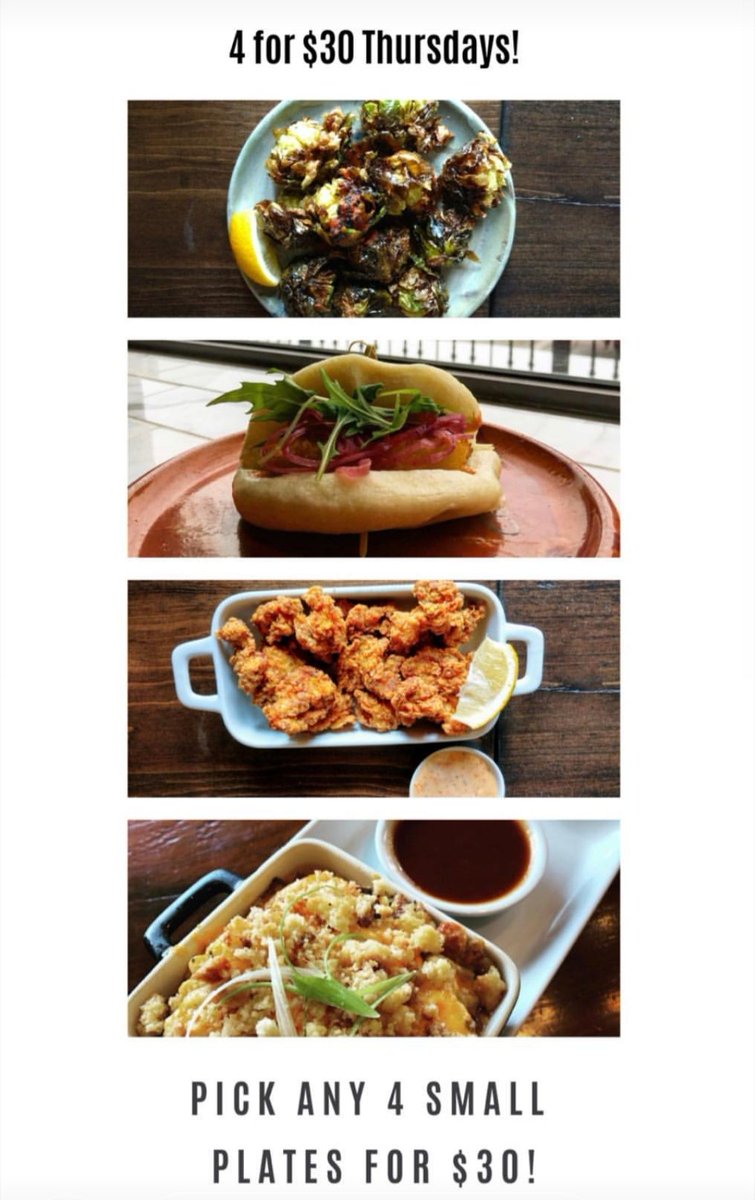 It's Thursday!! Which means we've got 4 for $30 and $1 chicken and duck wings!