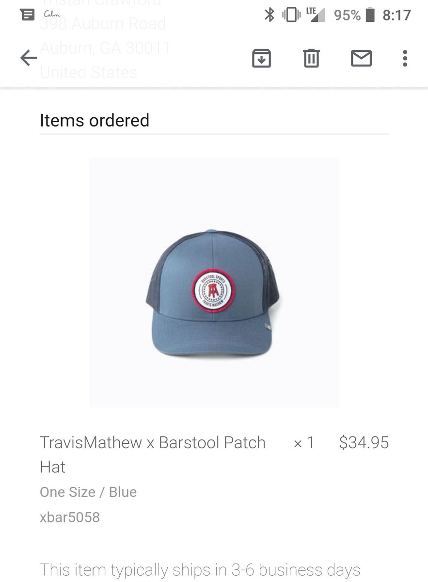 barstool sports travis mathew hat