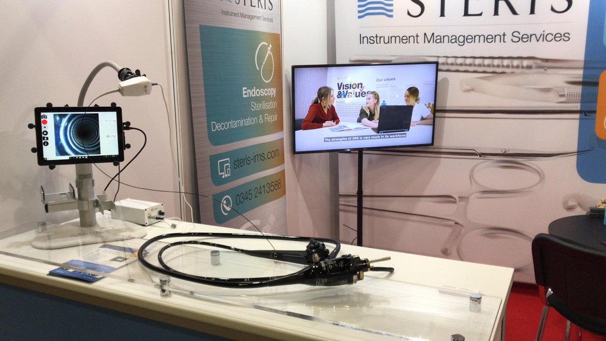 SterisEurope's tweet photo. Last day of the EBME Expo today! If you haven't already, why not come and visit us at stand G03 to find out all about our new VerifEye  #EBMEExpo  #WeAreSTERIS #InstrumentRepair https://t.co/d6uFuM5XhU