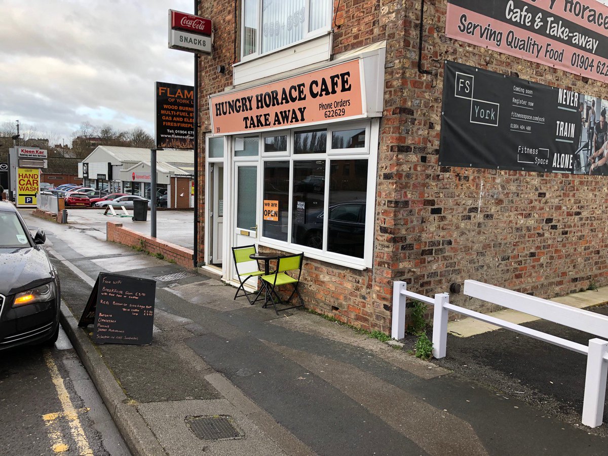 GuestWalker's tweet image. Have you tried #HungryHorace on #Layerthorpe ?  This is one of the last of the classic working-men's cafes that used to be so common . This whole area is being gentrified now but there are still one or two hints of how it used to be !