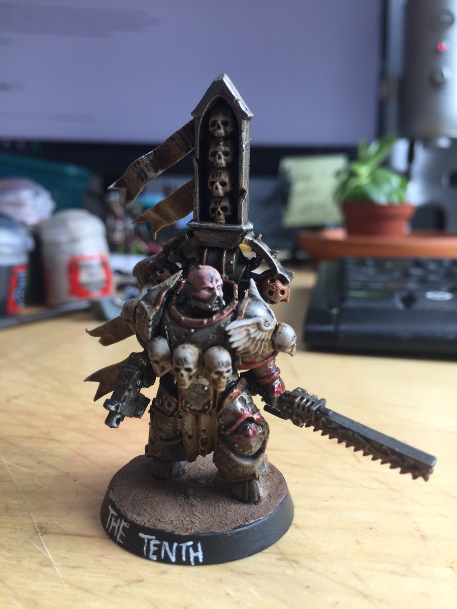 gshowitt's tweet image. Penitent marine, attempting to deal with the shame of being the sole survivor of his squad #Inq28 #Warmongers