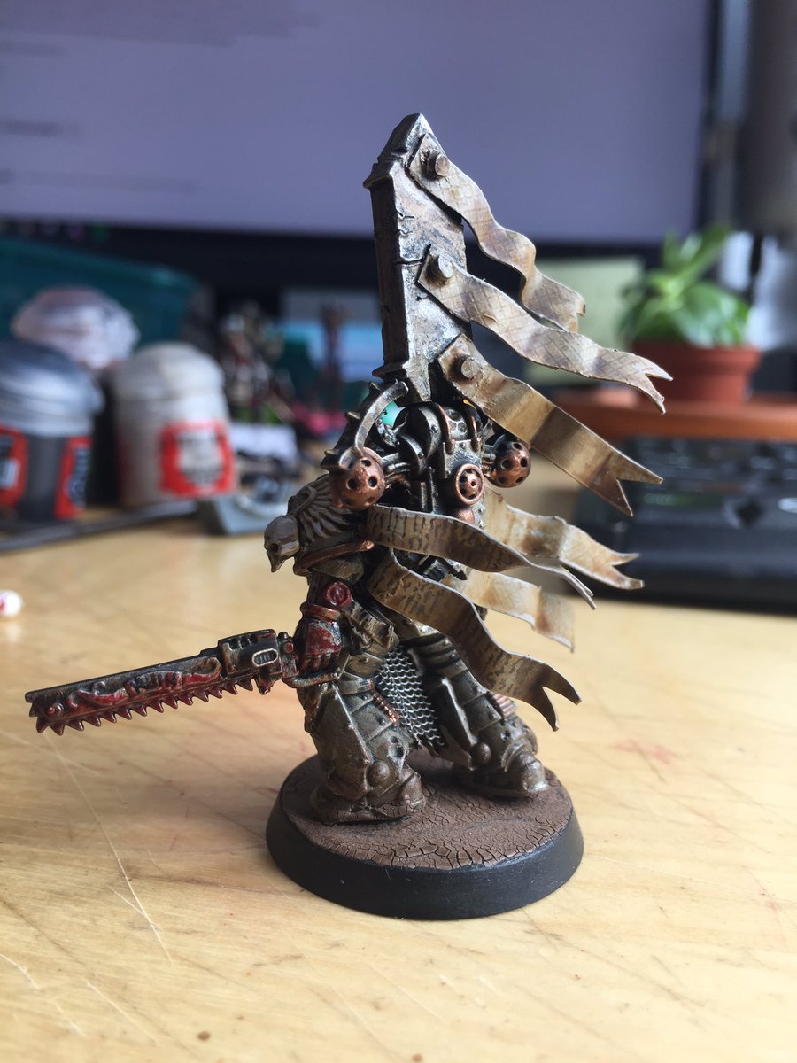 gshowitt's tweet image. Penitent marine, attempting to deal with the shame of being the sole survivor of his squad #Inq28 #Warmongers