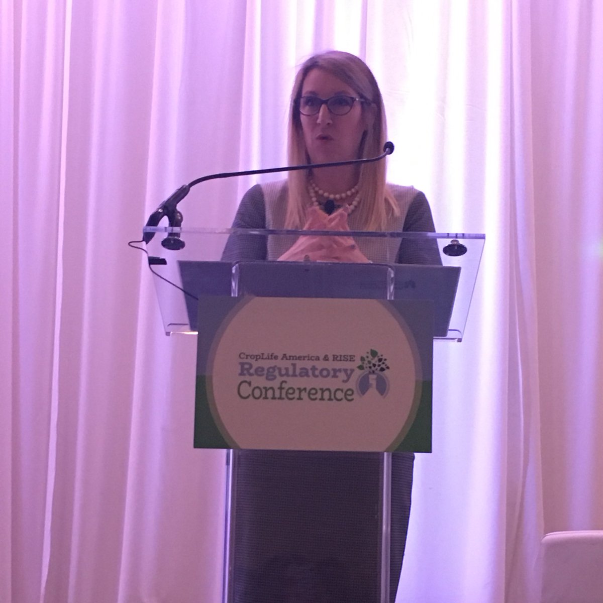 FMC’s Amy O’Shea speaking on sustainable innovation at the CLA/ RISE 2019 Regulatory Conference #PesticideScience19