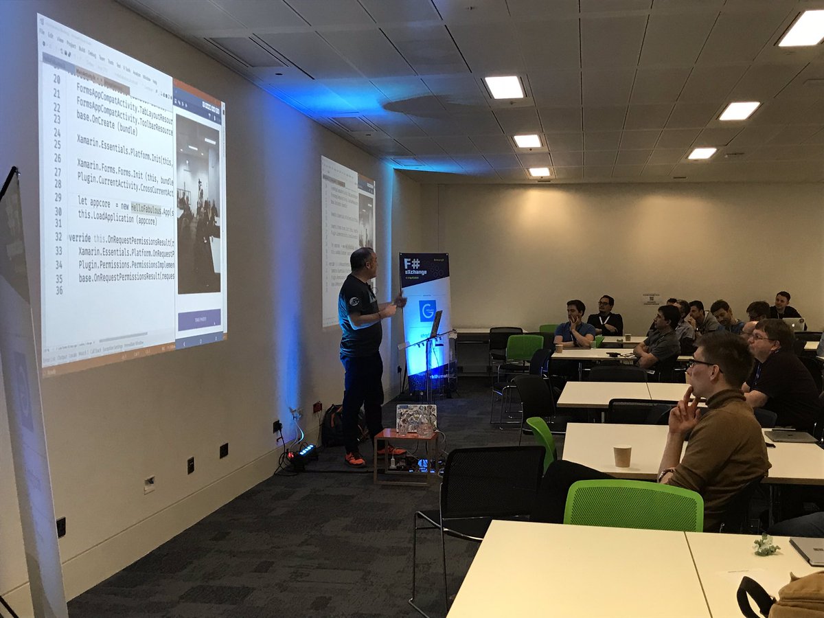 claraulrika's tweet photo. This talk by @jimbobbennett just has to be classed as ⭐️Fabulous ⭐️ #FsharpX https://t.co/j0XrqP9Dr0