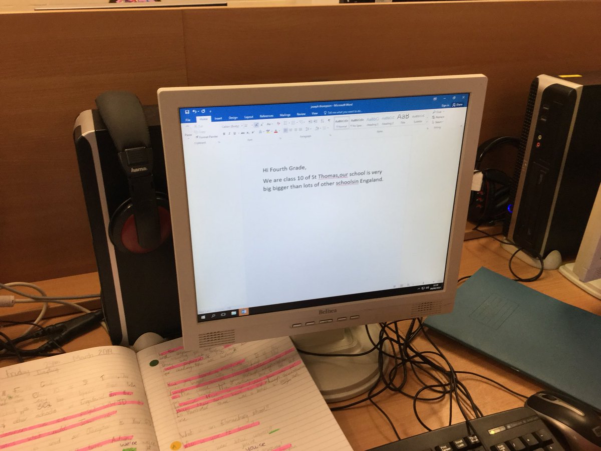 LSTClass_14's tweet photo. We are typing up our email to America! #roadtripusa #stpsEnglish #stpsICT https://t.co/aVOwAAW0XP