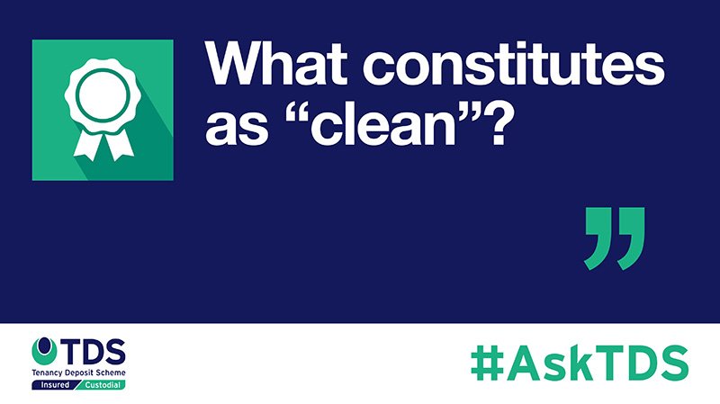 TenancyDeposits's tweet photo. In this week's #AskTDS, TDS' Director of Dispute Resolution, Michael Morgan, answers the question 'What constitutes as "clean"?' https://t.co/nqz2VS4RF1 #tds #tenancydeposits https://t.co/7VywkYQEyk