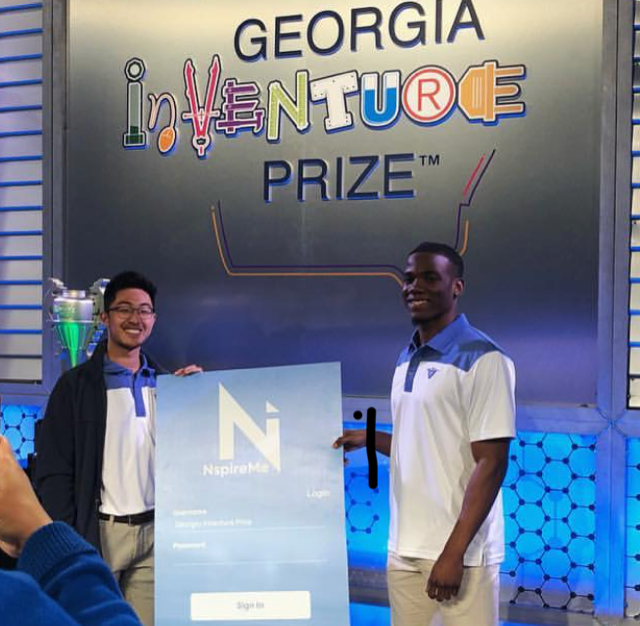 enigsu's tweet photo. A big high 5 for @GeorgiaStateU @jcokolo &amp; @TimothySok of @Nspire for their effort in the #GAInVenturePrize Cup competition. Although they did not make it through to the final round, you can see them live tonight at 7p - https://t.co/yO2phZhOkk.    #enigsu https://t.co/6LnfVXdK0M