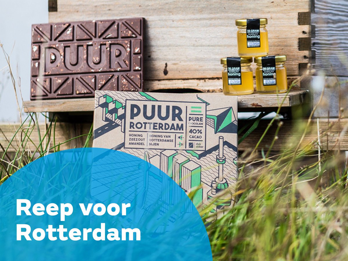 Een reep chocolade die een ode is aan Rotterdam. De perfecte reden om hem in één keer op te eten! De actie: bit.ly/Puur_Rotterdam