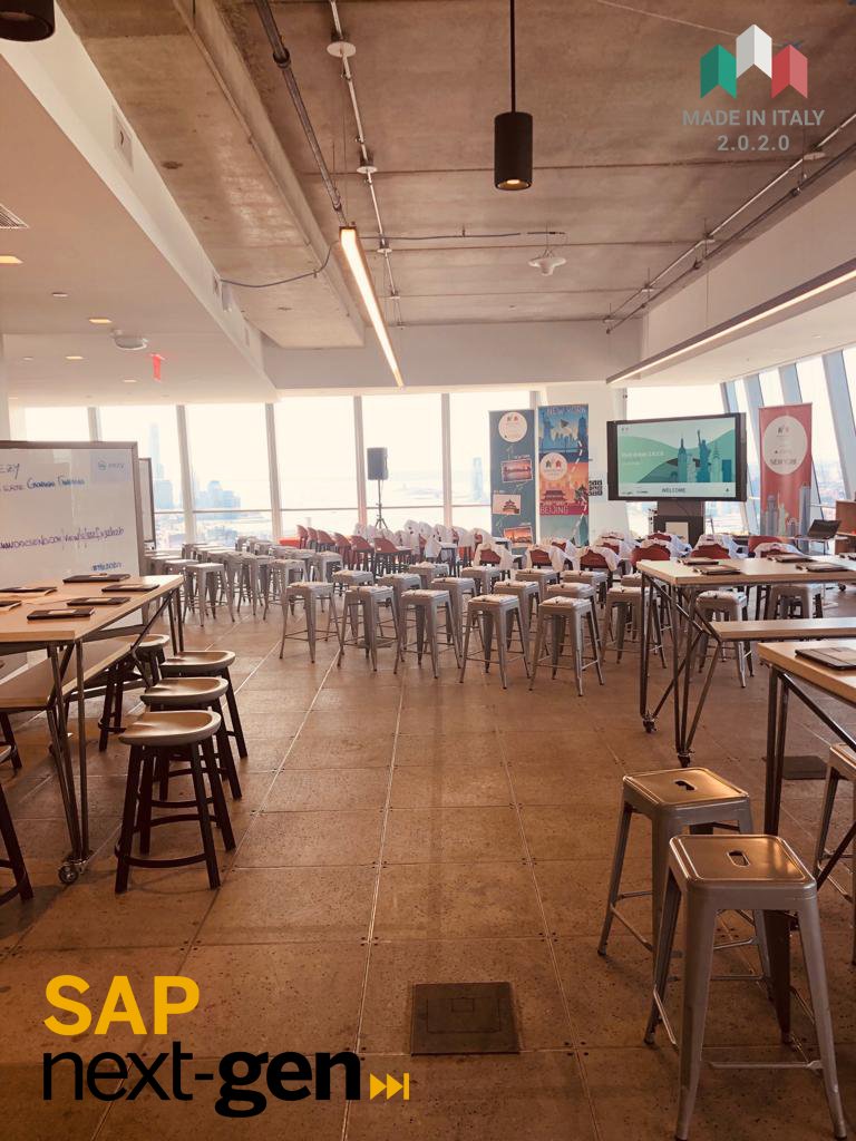 🚀🏁 TODAY IS THE DAY! 🚀🏁 Made in Italy 2.0.2.0 #NYC II Edition is ready to start, and we are all at <a href="/SAPNextGen/">SAP Next-Gen</a>. The view from the 48th floor of this innovative space is worth the whole event. In an hour, 6 lead ventures will meet 30 US investors. Stay tuned! #MII2020