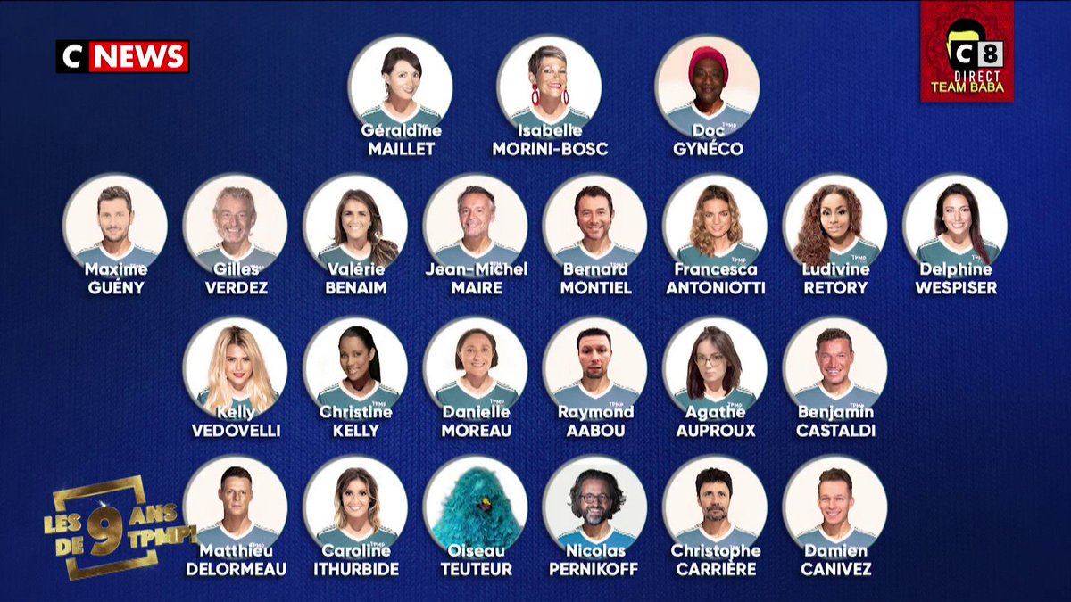 TBT9_W9's tweet photo. Quel chroniqueur voulez-vous voir rester la saison prochaine dans #TPMP ? Votez avec le hashtag #TPMPSaison10 + le prénom du chroniqueur de votre choix ! 😉 #TPMP9Ans https://t.co/79Lzygx6zG