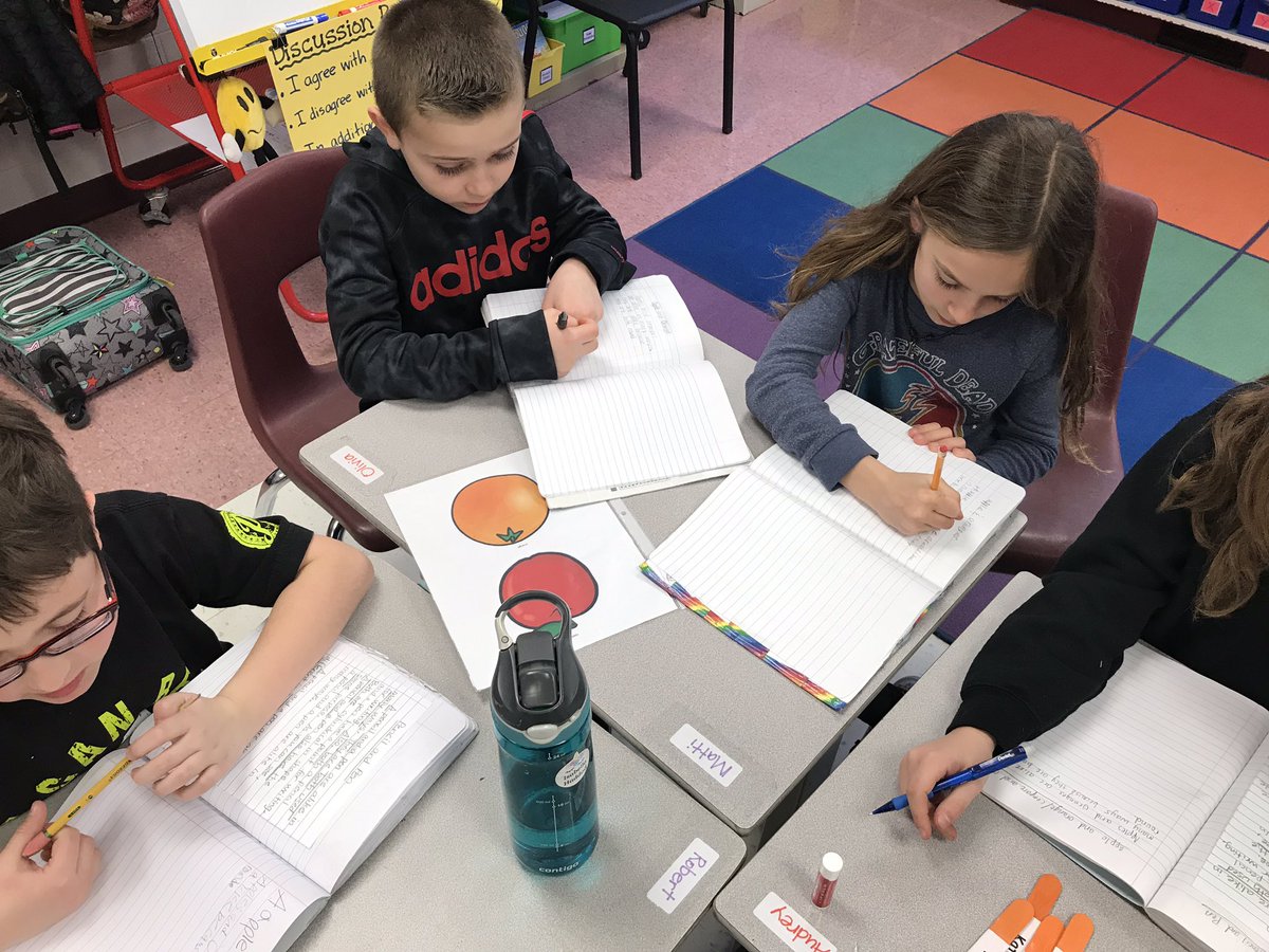 MrsDesmond14's tweet photo. ~ Comparing and Contrasting ~ Discussing and writing about how every day objects are alike and different. A good way to prepare for comparing and contrasting literature. Compare and Contrast Essays, here we come! @ConoverRoadES @CNSchools https://t.co/fAjcRpwKnR