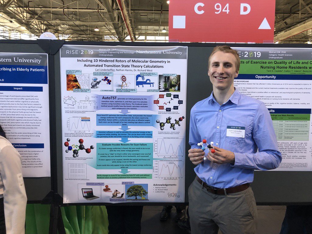 richardhwest's tweet photo. Great job by my group's undergrads at the @Northeastern #RISE:2019 expo. Very proud of them and their graduate student mentors (I basically did nothing!)
#GotResearch https://t.co/Tfp71DL7Qa