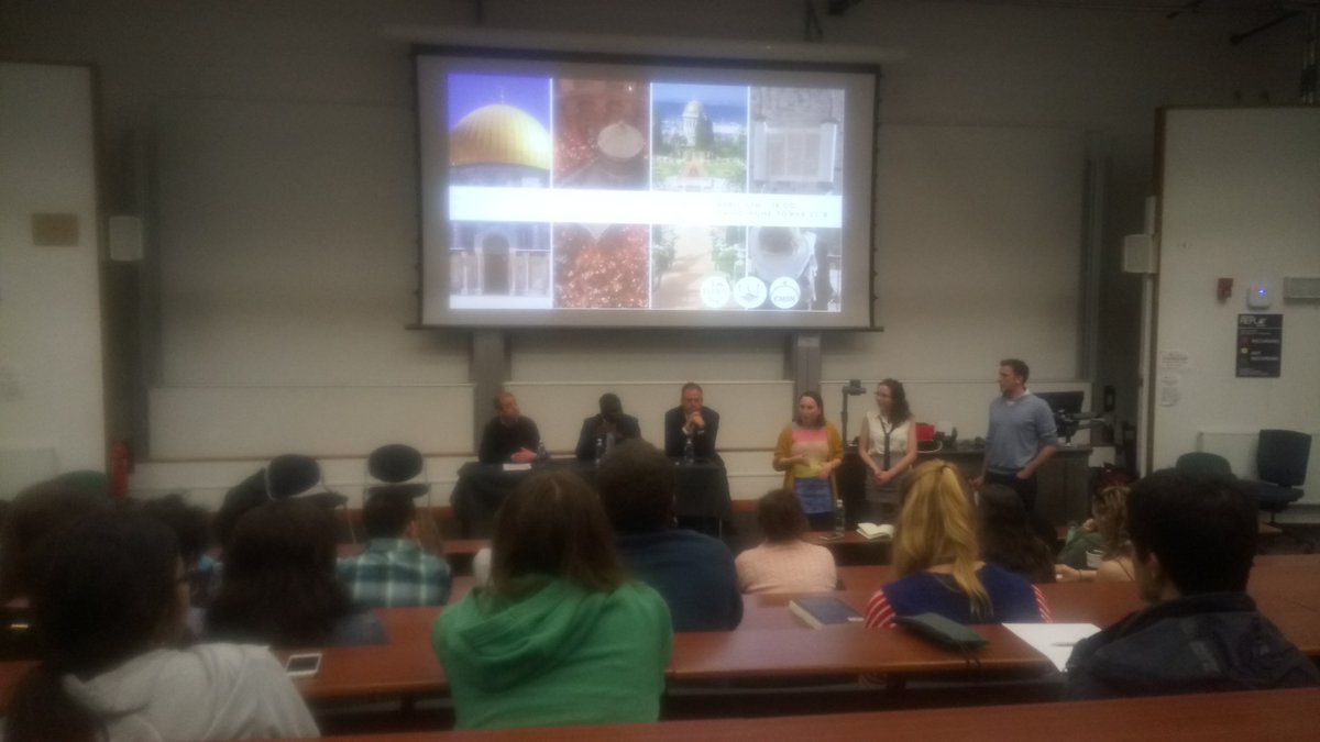 CCJUK's tweet photo. Student Leader Clare is opening our @CCJStudents interfaith panel on the Holy Land https://t.co/tGmLmcqXke