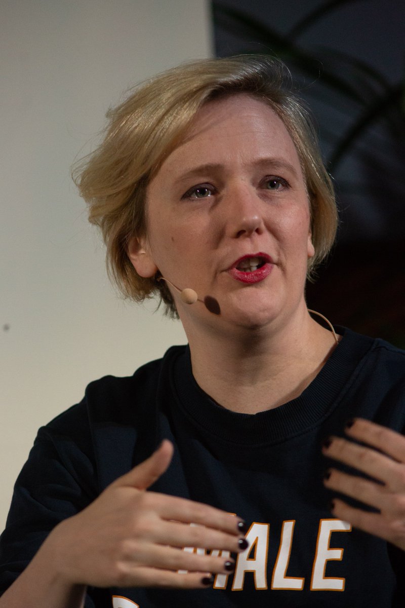 SerpentineUK's tweet photo. "The House of Commons at the moment isn't exactly think it is going well. #Brexit is like the Monty Python foot - coming down on everything, so we just aren't talking about things like the #futureofwork" @stellacreasy talking at the 2018 #WorkMarathon https://t.co/bQU4Tn6J23 https://t.co/OqXHZRvQaL