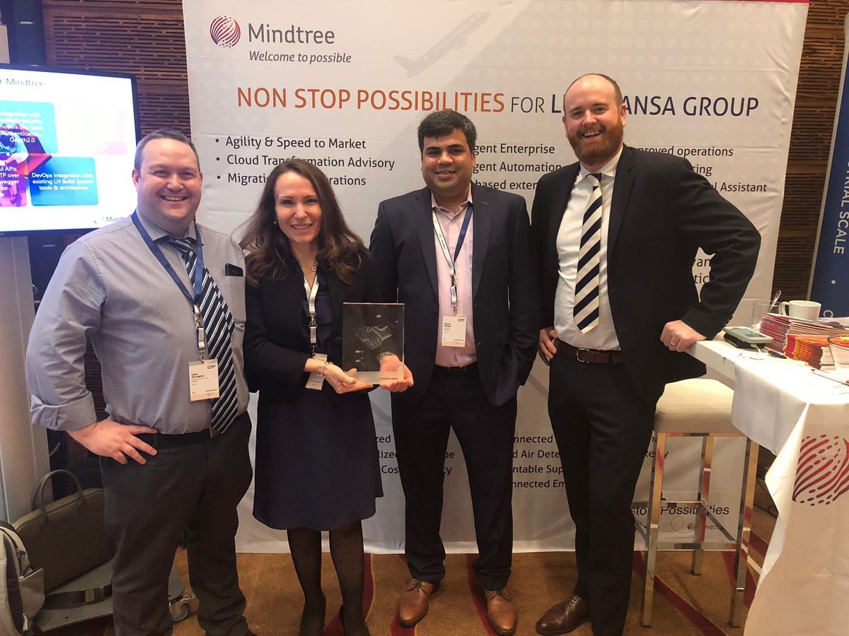pgottsegen's tweet photo. Mindtree wins Outsanding IT Service Supplier At Lufthansa Group. Awarded at their IT Supplier Day today in Germany. #digital #sap #mindtree #travel https://t.co/AkpjRRAkAy