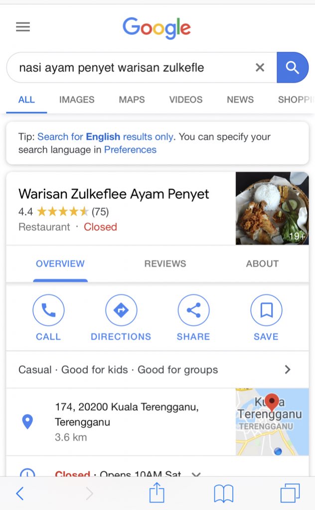 Nasi Ayam Penyet Warisan Zulkefle, Kuala Terengganu (Lunch)The best nasi ayam penyet in Terengganu. Nak makan dekat sini kalo lunch hour korang kena bersabar sbb mmg tkde kerusi  #TernakLemakBersamaSaroh