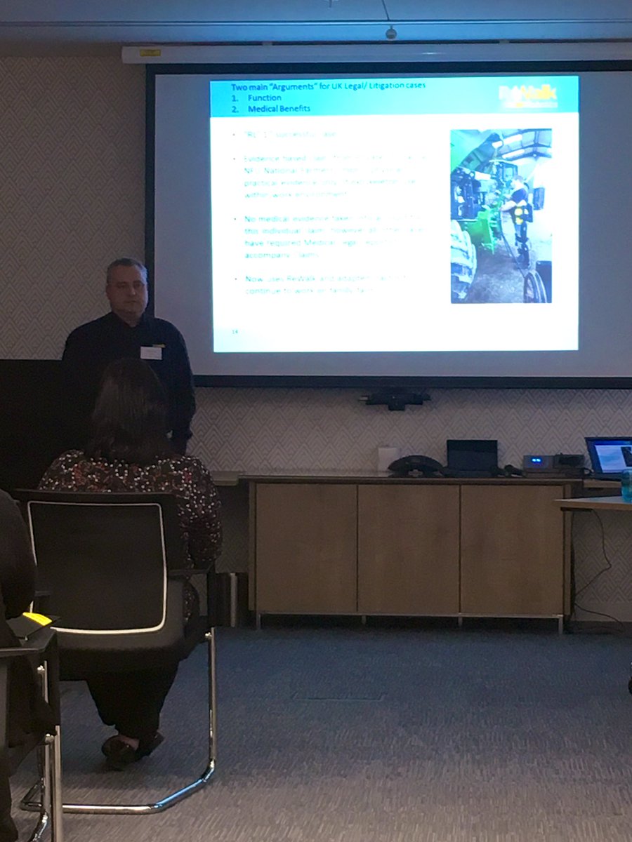 alexbarrie08's tweet image. Now onto hearing about how @ReWalk_Robotics are changing the lives of people who have suffered #spinalinjuries and improving the quality of their lives. Amazing to hear some truly #inspirational stories