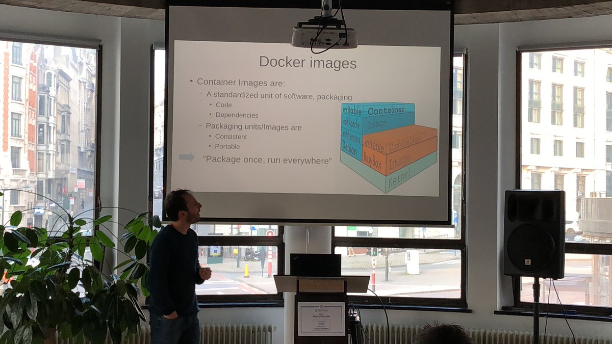 #isc2beluxevent  <a href="/savon_noir/">Savon Noir</a> presenting #docker security introduction