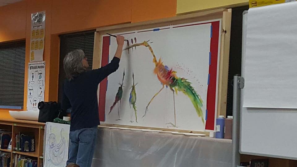 Thank you to our Centennial PTA! Our students were in awe as they watched, Author/Illustrator, David Catrow's drawings and paintings come to life.