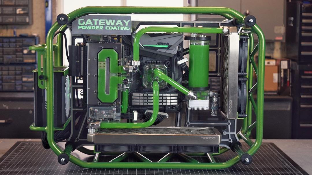 InWin's tweet photo. We've seen some impressive #CaseMods with the #InWin D-Frame, but @Chris_Designs_  really created art with this one! 😍😍😍 https://t.co/HDD1eQAPex