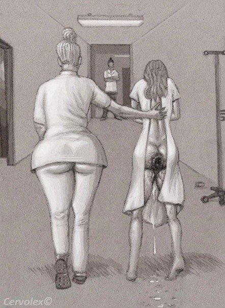 Humiliation Anal Gape - Extreme Clinic 6 #nfsw #porn #drawing #sketch #bdsm #clinic ...