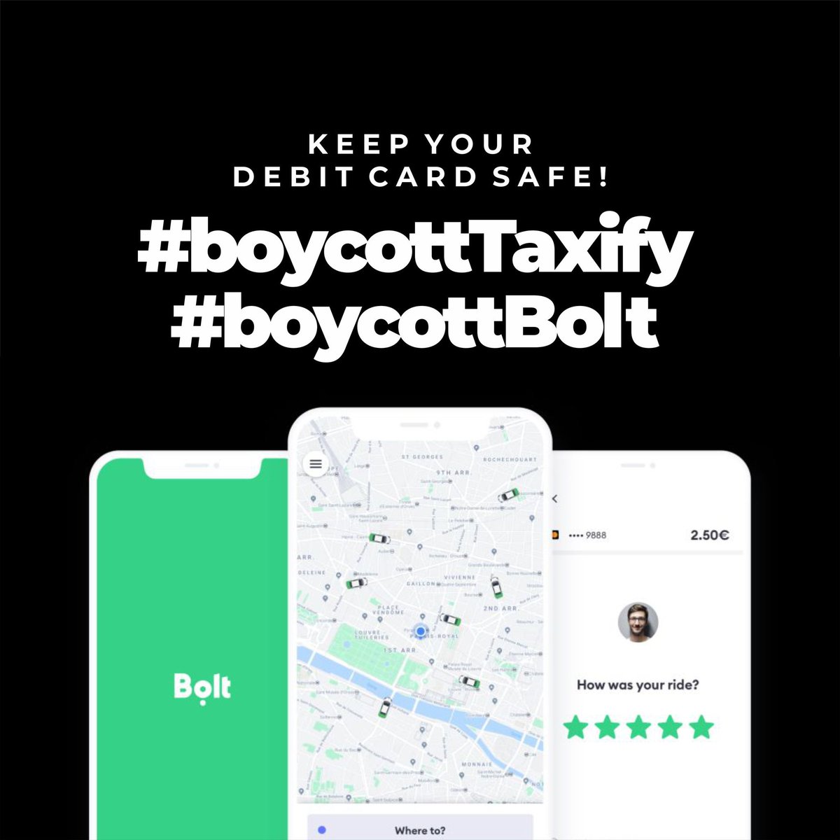 RevYinkaAdeleke's tweet photo. It is almost 24 hours since I replied the email @Boltapp_ng @boltapp sent me and there is still no acknowledgement, nor resolution.
An end must come to their predatory practices.
#boycottTaxify
#boycottBolt https://t.co/XPH2okG6GI