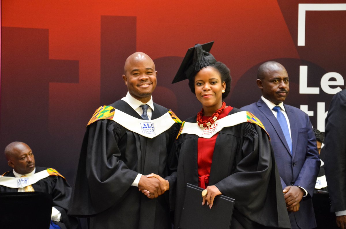 alubusiness's tweet photo. #TBT: Looking back at graduation day with the #CLassOf2019: "The ALUSB programme is a call to leadership! Understand your world, see the opportunity, change it." - Kuziva Huni '19 @hkuziva #ALUSBAlumni #LearnLead #AfricasMBA https://t.co/AtJuX3qBEM