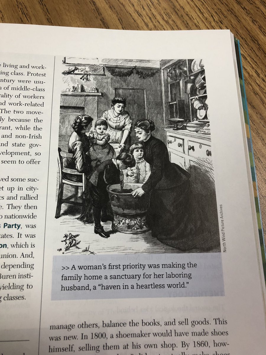 owen_longest's tweet photo. This is an example of stereotyping bias because it shows what a woman’s job was supposed to be in that time compared to her husband and how her role in life is lesser than a mans. @DevynGreenberg #educ300 #Spring015 https://t.co/Az8QCASDMB