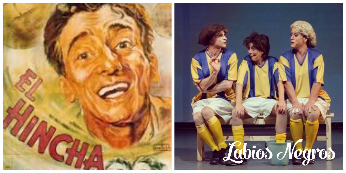 1950, Filmación película EL HINCHA. 
Olor a Hombre en "LABIOS NEGROS" 2da temporada!!!
Sábados 18hs. en @LaComediaBA Rodríguez Peña 1062. Caba. 
<a href="/carnedecritica/">Carne de Crítica</a> 
Claudio Pazos
<a href="/pesqueirafran/">Francisco Pesqueira</a> 
Claudia Pisanu
<a href="/carloargentoOk/">Carlo Argento</a> 
Entradas <a href="/Plateanet/">Plateanet</a>
<a href="/SUTEBAProvincia/">SUTEBA Provincia</a> <a href="/SutebAvellaneda/">SUTEBA AVELLANEDA</a>