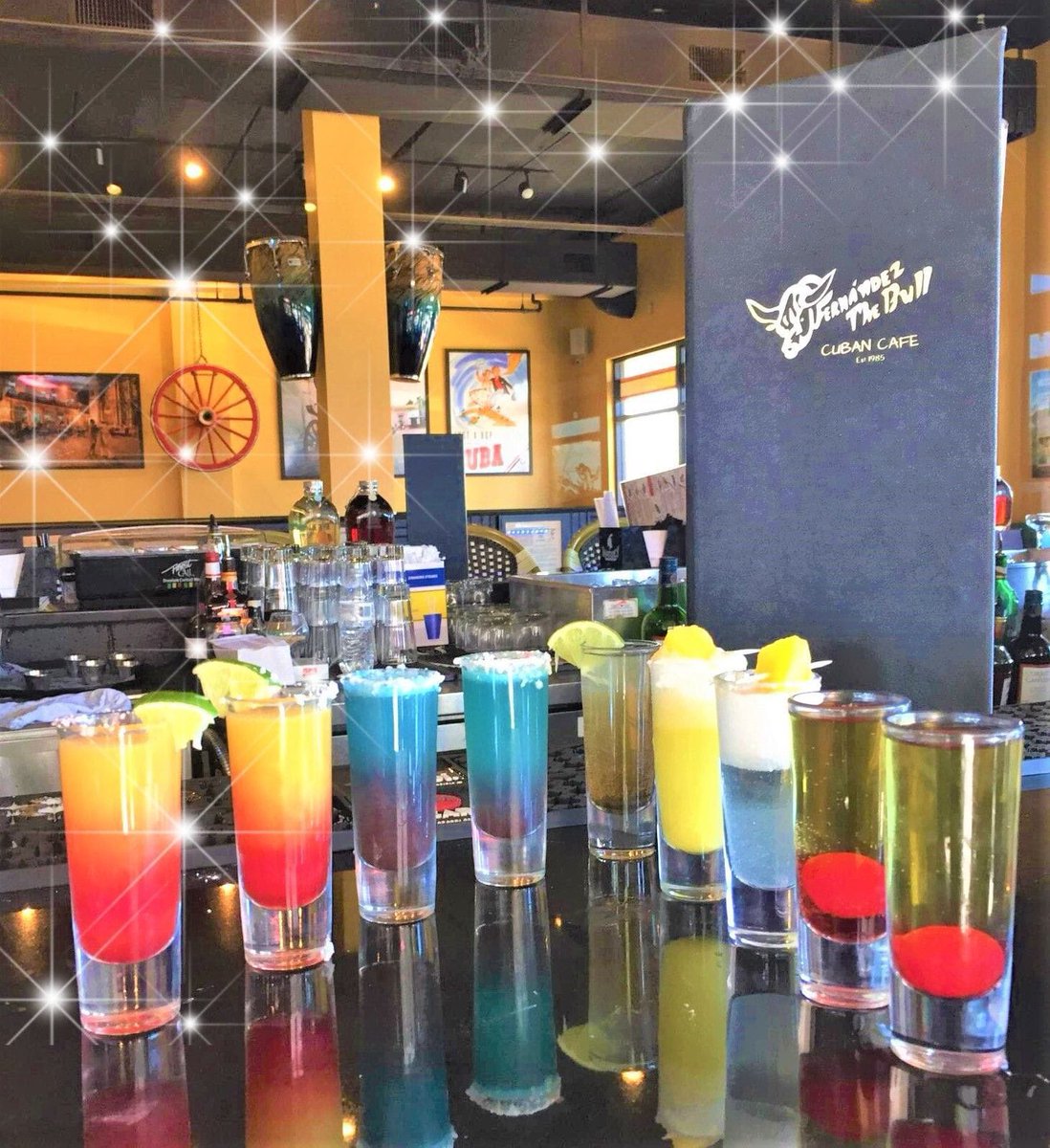 Come get your shot on with mini, shareable versions of your favorite drinks. 2 for 1on these from 6pm to 10pm on Thursdays and Fridays. Available in Pine Ridge location only. #ftbullshots #shotsnaplesflorida #swfl #naplesflorida #mojitos