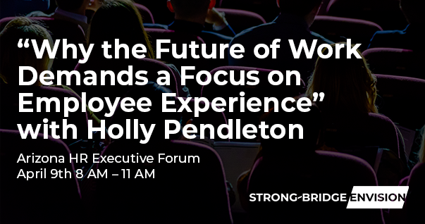 AskSBE's tweet photo. What is #EmployeeExperience, why does it matter now, and how does it impact business outcomes?

Join #AZHREF on Tuesday, April 9th for a dynamic talk from Holly R. Pendleton about shifting workforce expectations and the competitive advantages of #EX: https://t.co/7QPcDn2mjn https://t.co/b434X08K5l