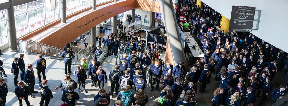 Pinnacle Bank Arena (@pinnaclearena) on Twitter photo A big welcome to all the students attending the 91st <a href="/NebraskaFFA/">Nebraska FFA</a> State Convention here at <a href="/PinnacleArena/">Pinnacle Bank Arena</a> this week! A big welcome to all the students attending the 91st <a href="/NebraskaFFA/">Nebraska FFA</a> State Convention here at <a href="/PinnacleArena/">Pinnacle Bank Arena</a> this week!