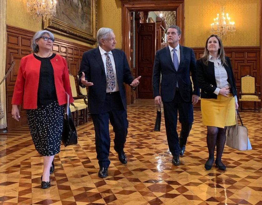 CIIEITZacatepec's tweet photo. INADEM_SE: RT GMarquezColin: Esta mañana acompañé al Presidente Andrés Manuel lopezobrador_ a recibir en Palacio Nacional al Sr. Roberto Azevêdo, Director General de la OMC_es wto #LibreComercio MX_WTO_MISSION https://t.co/hmUkllBte3