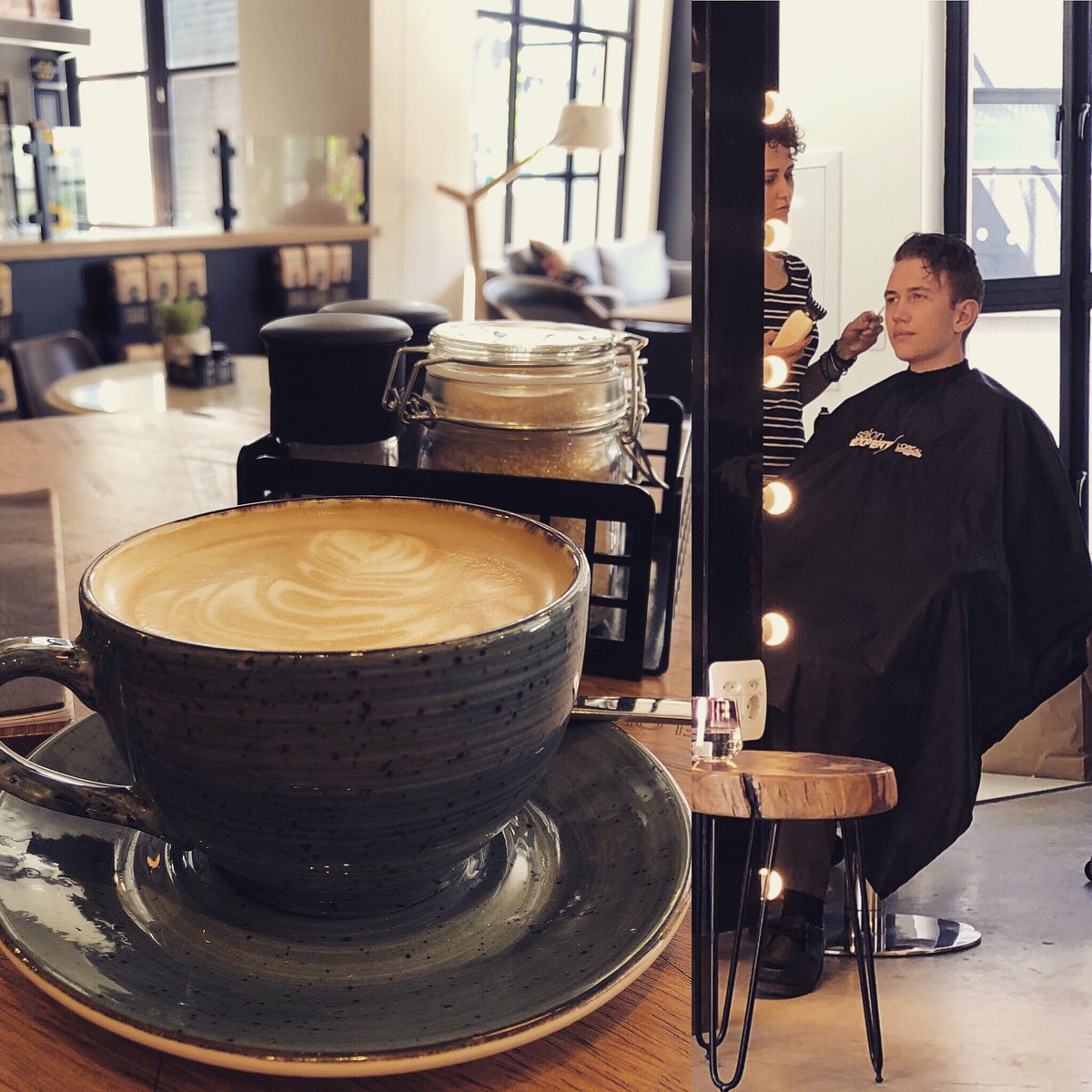 Flat whites @oliviaswindhoek before spoils <a href="/behairsalon/">betty-any</a>  @amweinbergestate the perfect  spot for a soul treat!!