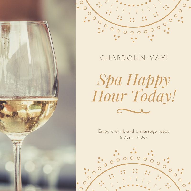 gingerootz's tweet photo. It's Thursday - Chardonn-yay! 
.
Spa Hour Happy today, 5-7pm. Grab your friends and enjoy drinks and a massage in our bar. Who's ready for warm weather and drinks? #gingerootz #foxcities #thefoxvalley#foxcitiesdining #happyhour#spahappyhour #drinks #appletonwi #wine #foxfoodie https://t.co/pUjZOfpQGm