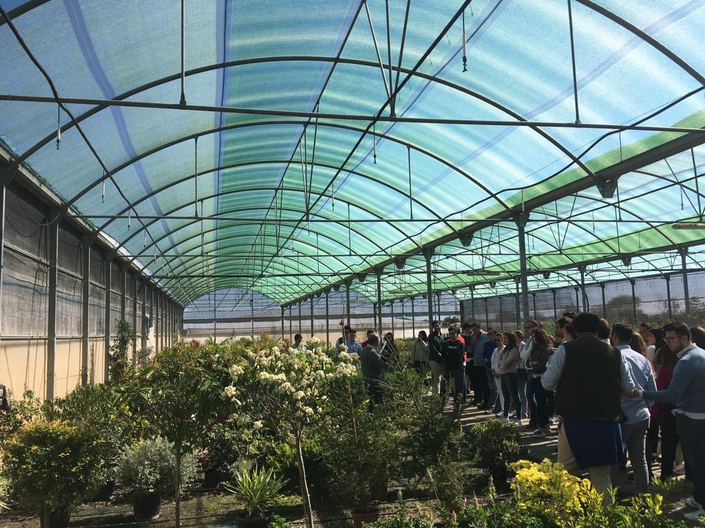 ETSIAMCordoba's tweet photo. 🗣¡Continuamos con la visita del @ETSIAM_MIA en Viveros JardiPal en #PalmaDelRío! https://t.co/2pLU2Nuz75