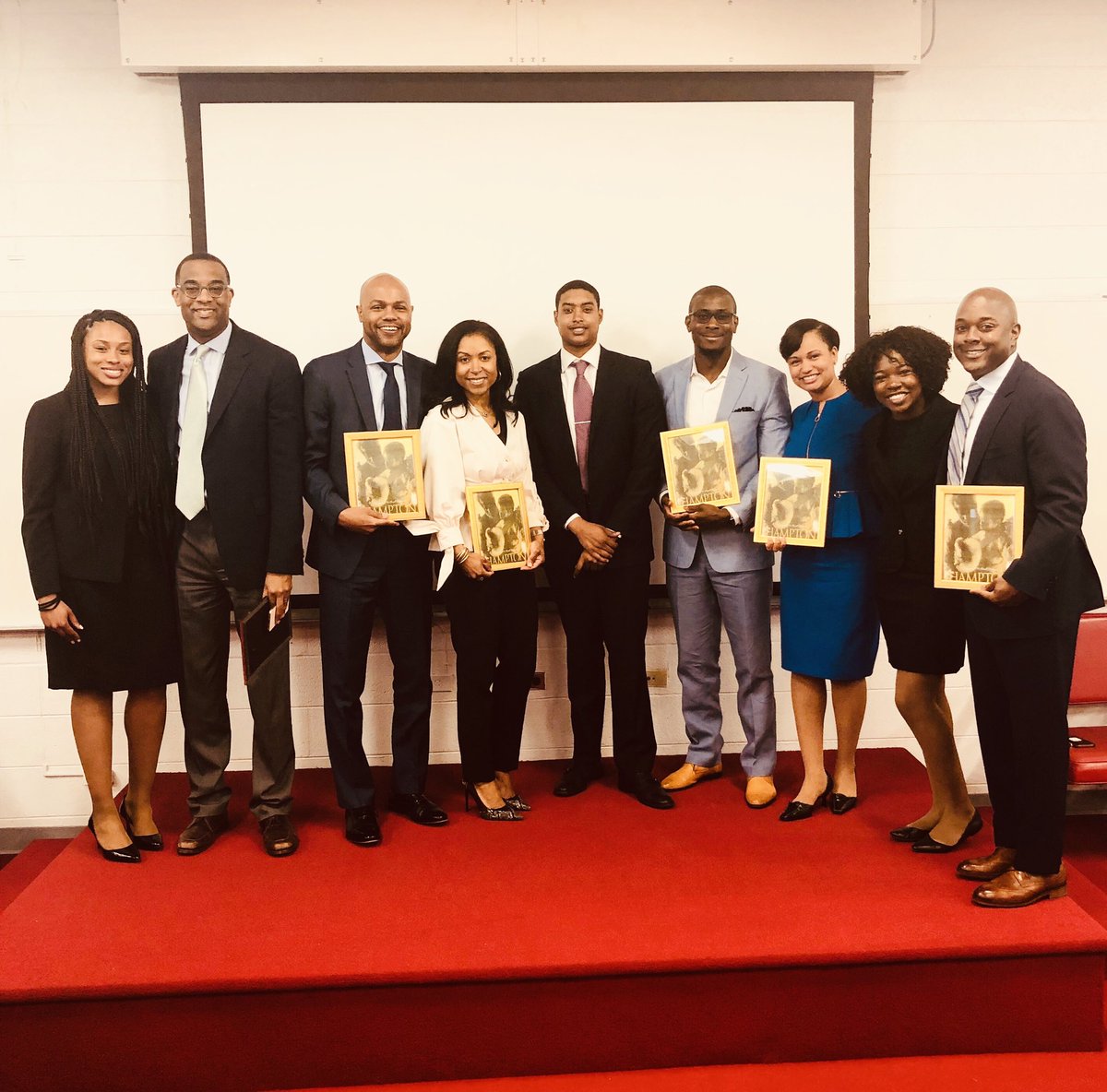 NasirQadree's tweet photo. Enjoyed coming back to my “Home By The Sea.” @_HamptonU you are the best four years in my life so far. Enjoyed introducing my @ATT colleagues to your students and faculty. Thank YOU Dr. Harvey for your 41 years of leadership. #TheStandardofExcellence #Grateful #HamptonU #Onyx7 https://t.co/9ySwBQO5VW
