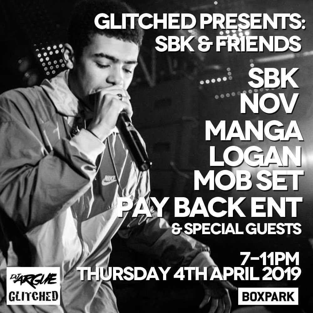DJ_Argue's tweet photo. - @GlitchedLDN returns tonight 7-11pm at @boxpark Shoreditch. 

SBK + Friends 👌🏿 https://t.co/yqMmviFciX