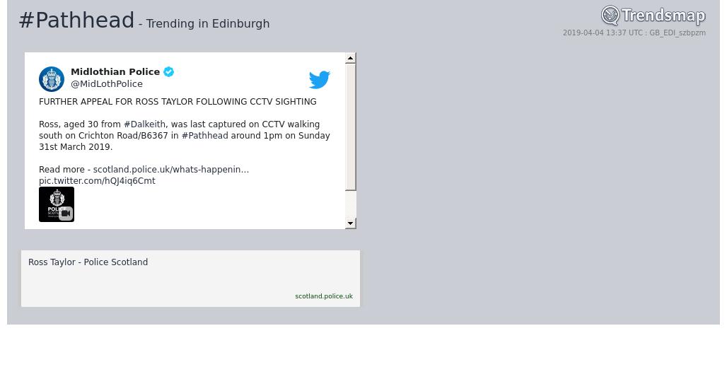 TrendsEdinburgh's tweet image. #pathhead is now trending in #Edinburgh

trendsmap.com/r/GB_EDI_szbpzm
