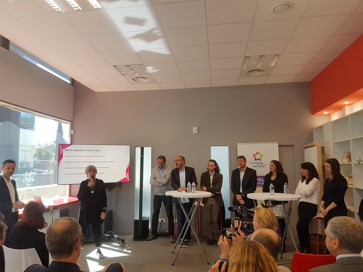 PresseMTP's tweet photo. "Je félicite l’ensemble des entrepreneurs et acteurs qui ont participé à l’obtention de la labellisation Capitale French Tech Méditerranée" @chantal_marion #FrenchTech_MTP #FrenchTechMed https://t.co/NNLo2Em1P6