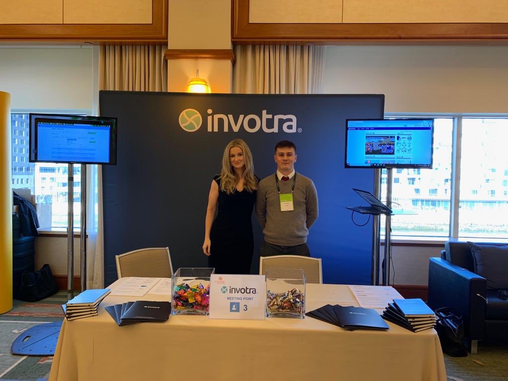 Invotra's tweet photo. Having a great time so far at #IntranetReloadedBoston!
Visit our Board Director, Sinead, COO, Paul and Account Manager, Ross at stand 3!
#IntrelUs #Boston #Intranet https://t.co/MDTitAxhHO