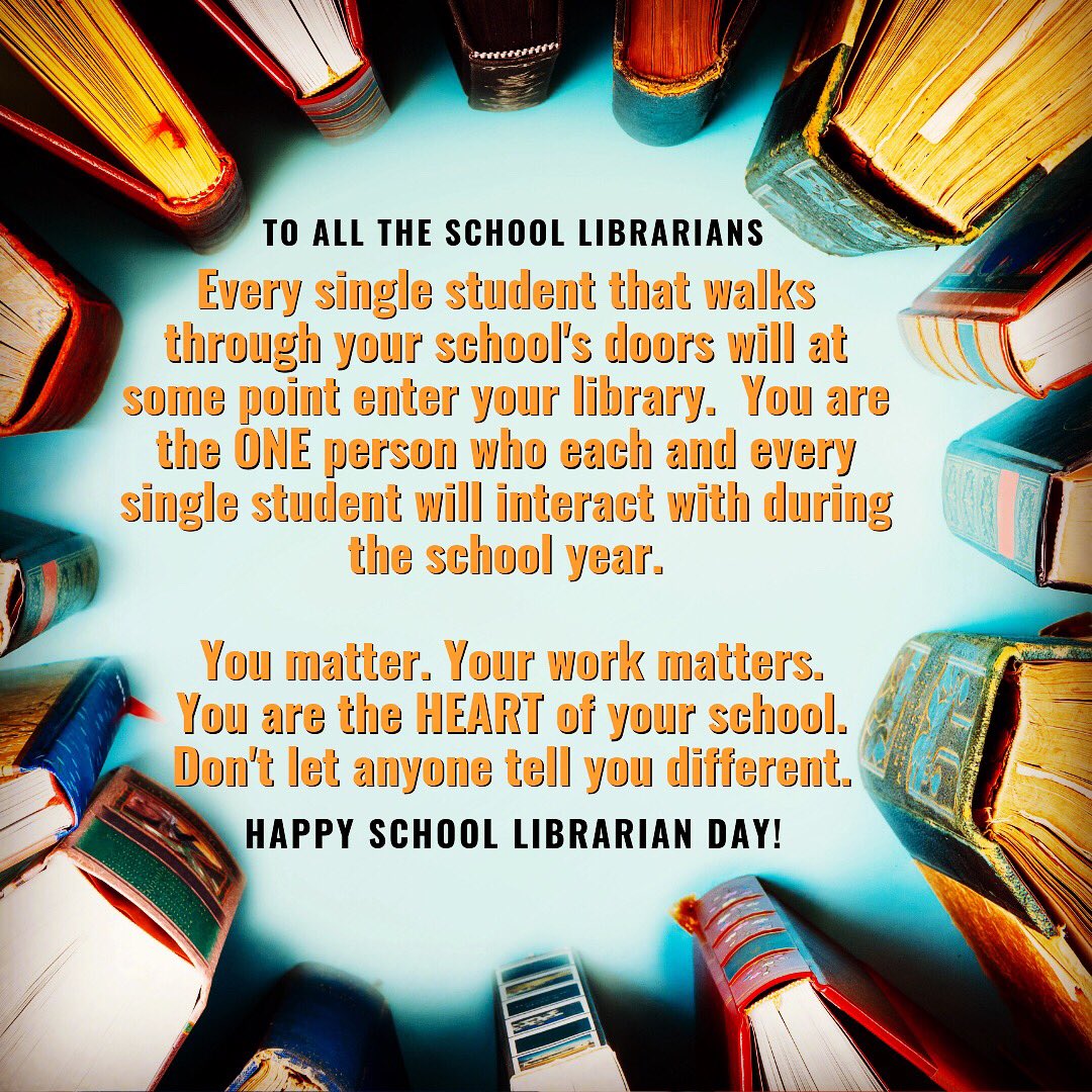Happy School Librarian Day! #longhornsread #librarylife #schoollibrarylife #schoollibrariansrock