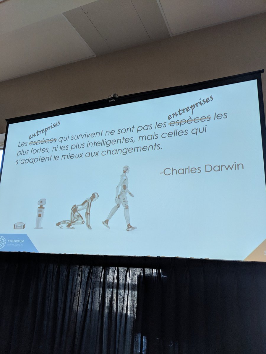 AudreySirois's tweet photo. Une entreprise qui survivra est une entreprise qui peut s'adapter #SymposiumGP @pmimontreal @CAE_Inc https://t.co/abXD8zPCCL