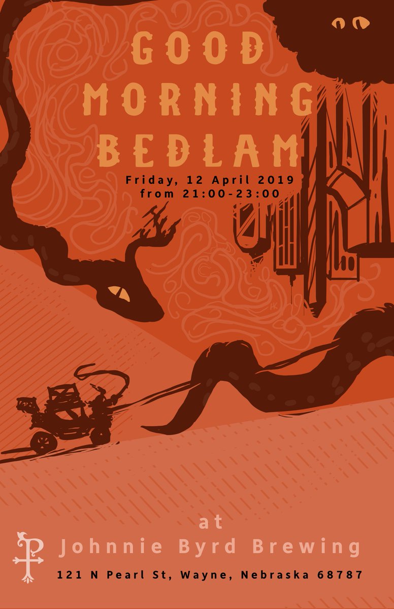 GOOD MORNING BEDLAM: Friday, April 12th 9-11pm.  We'll be jammin' to this unique folk band with contagious energy.