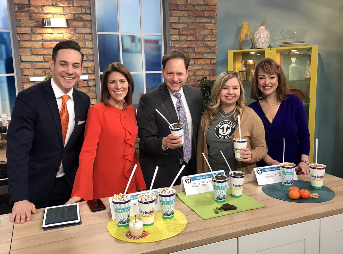 _ashleywarr's tweet photo. Talking about dairy, state fair, and tasting ice cream...it doesn’t get much better! Thanks @DeRushaJ for not downing on Birthday Batter Blast too much! https://t.co/UA27nW8dG4