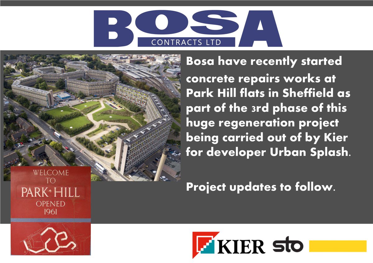 <a href="/BosaContracts/">Bosa Contracts</a> begin concrete repair works on #parkhillregeration project for our client <a href="/kierconstruct/">Kier Construction</a>..updates to follow shortly #concreterepairs #parkhill #kier #urbansplash