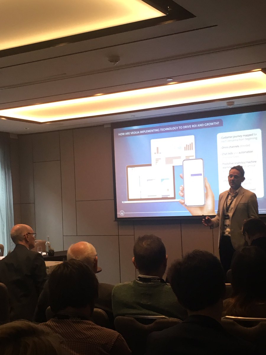 EngageCustomer's tweet photo. Wondering how to implement intelligence to transform #customerengagement? Luckily for our delegates, Stuart Stock from @Veolia is sharing the way forward #EngageForums https://t.co/mVdtRXsWs0